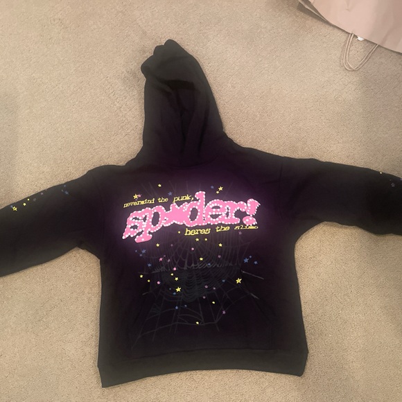 Shirts | Sp5der Pnk V2 Hoodie Black | Poshmark
